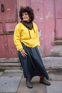 Charlie Joe Ines Black Denim Skirt