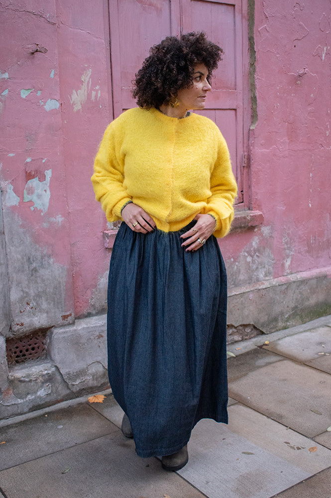 Charlie Joe Ines Black Denim Skirt