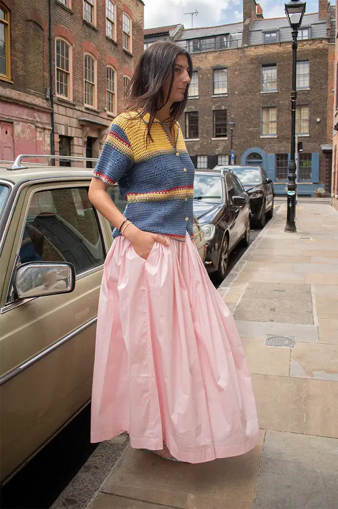 Object Paige Pale Lilac Skirt - The Mercantile London