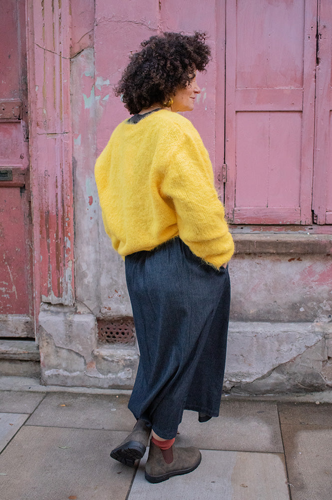 Charlie Joe Ines Black Denim Skirt