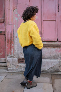 Charlie Joe Ines Black Denim Skirt