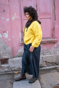 Charlie Joe Ines Black Denim Skirt