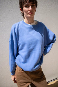 Sessùn Chebbi Italian Blue Oversized Sweatshirt