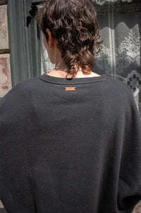 Sessùn Chebbi Black Granite Oversized Sweatshirt