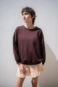Sessùn Chebbi Ganache Oversized Sweatshirt