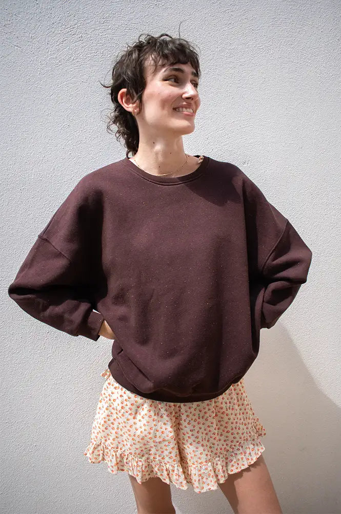 Sessùn Chebbi Ganache Oversized Sweatshirt