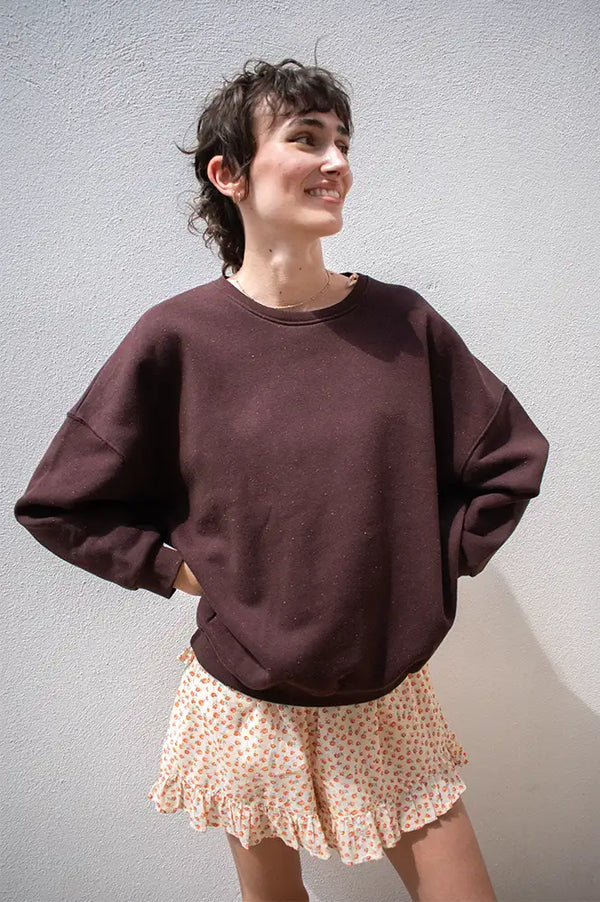 Sessùn Chebbi Ganache Oversized Sweatshirt