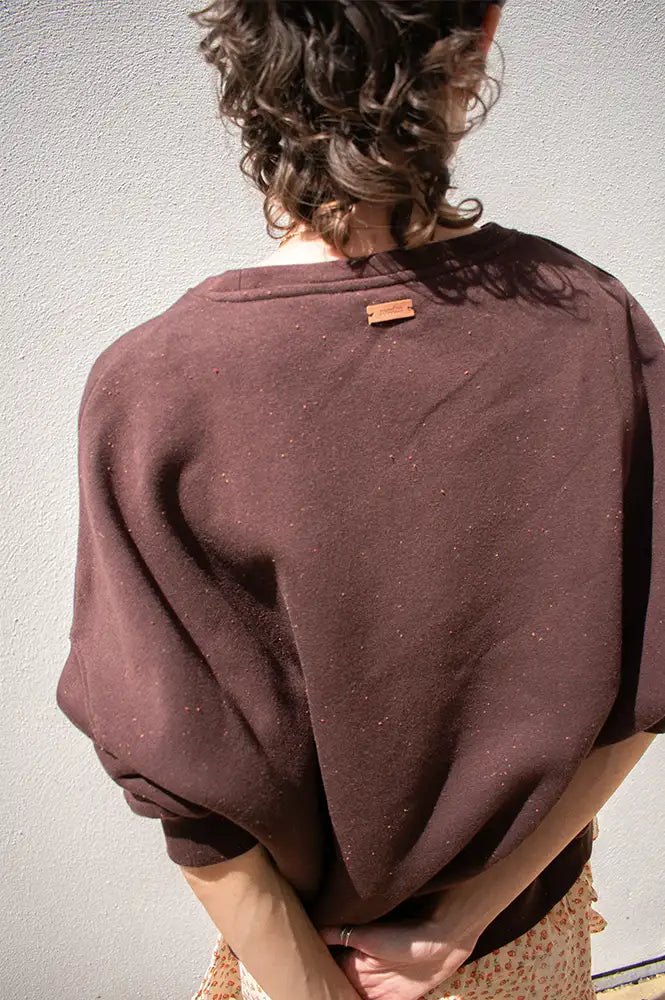Sessùn Chebbi Ganache Oversized Sweatshirt