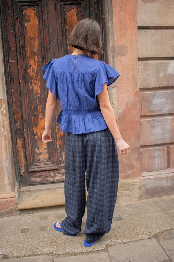 An'ge Salekina Indigo Blouse - The Mercantile London