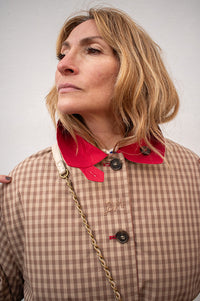 Damson Madder Anja Reversible Shower-Proof Trench Coat