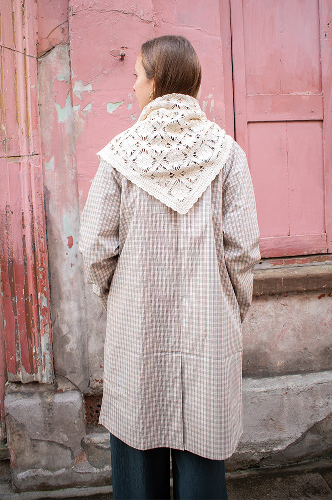 Yerse Check Water Repellent Trench Coat - The Mercantile London