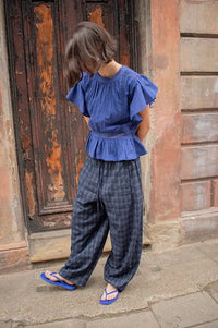 An'ge Salekina Indigo Blouse - The Mercantile London