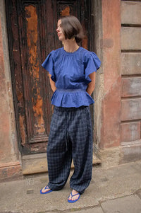 An'ge Salekina Indigo Blouse - The Mercantile London