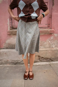 Baum Und Pferdgarten Simme Grey Check Skirt