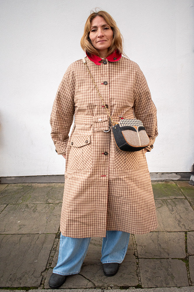 Damson Madder Anja Reversible Shower-Proof Trench Coat