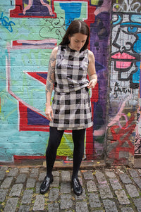 FRNCH Carra Checkered Mini Skirt - The Mercantile London