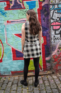 FRNCH Carra Checkered Mini Skirt - The Mercantile London