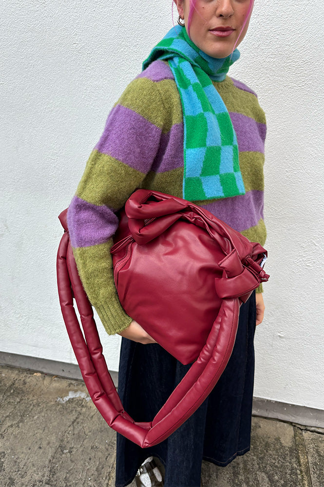 Ölend Ona Cherry Red Vegan Leather Bag - The Mercantile London