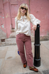 Indi & Cold Cherry Washed Twill Trousers - The Mercantile London