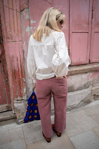 Indi & Cold Cherry Washed Twill Trousers - The Mercantile London