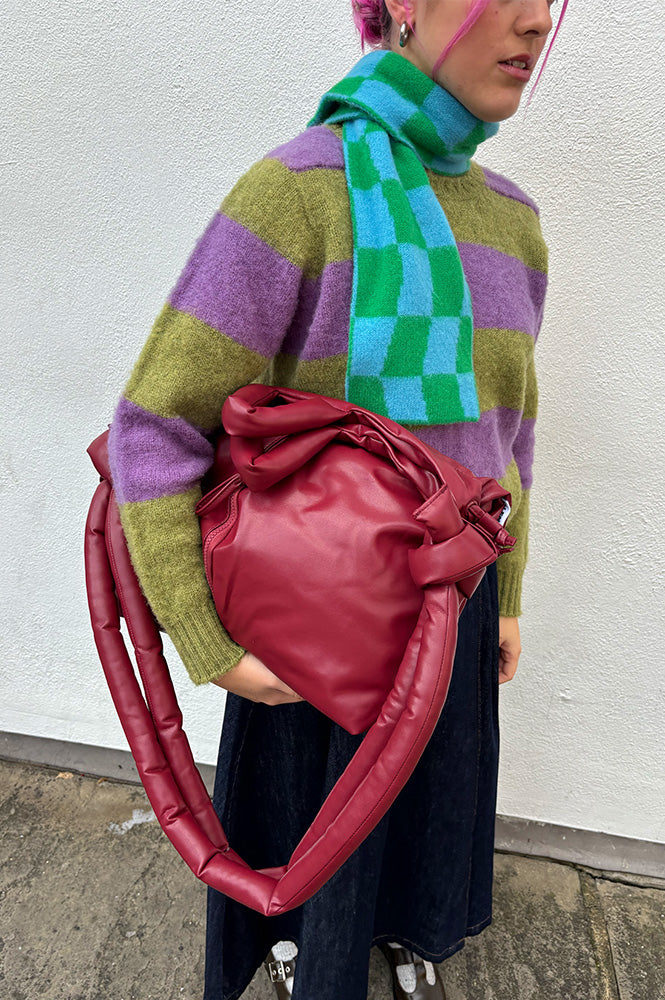 Ölend Ona Cherry Red Vegan Leather Bag - The Mercantile London