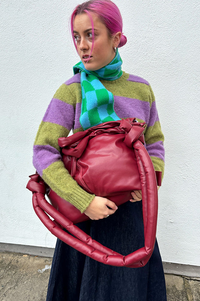 Ölend Ona Cherry Red Vegan Leather Bag - The Mercantile London