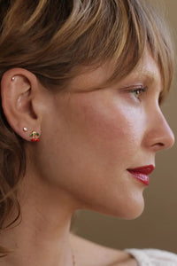 Amano Cherry Stud Earrings - The Mercantile London