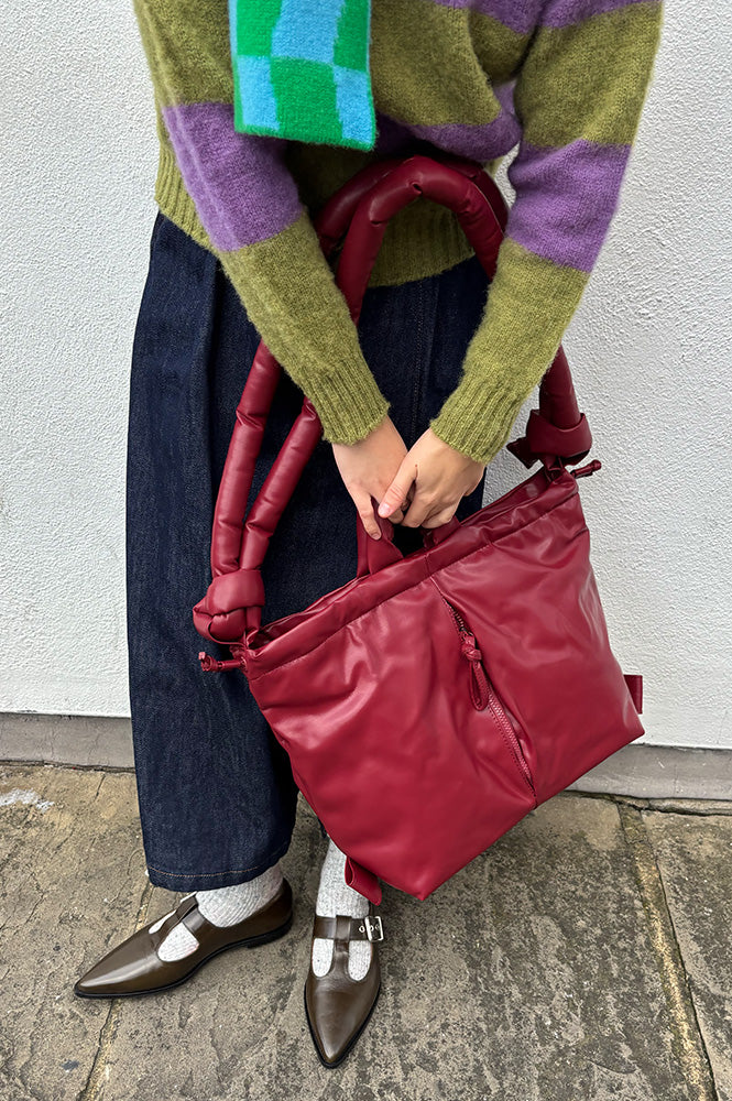 Ölend Ona Cherry Red Vegan Leather Bag - The Mercantile London