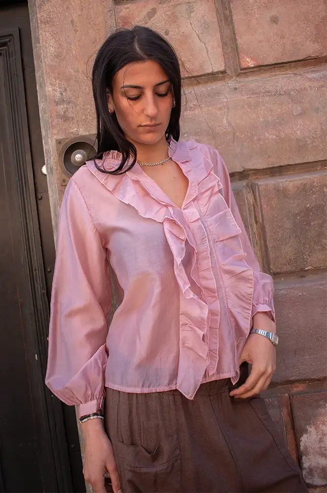Marta Destiny Rosa Pink Blouse - The Mercantile London
