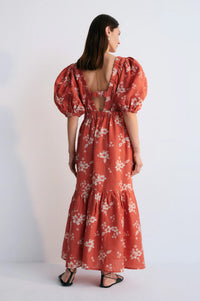 The New Society Nauplia Chilli Beach Flower Dress - The Mercantile London