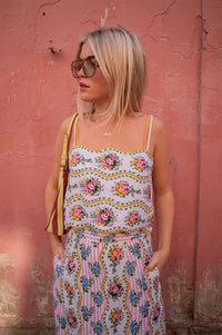 Pink City Prints Sicily Vintage Bouquet Top - The Mercantile London