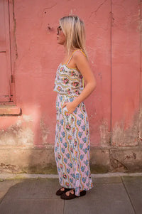 Pink City Prints Sicily Vintage Bouquet Skirt - The Mercantile London