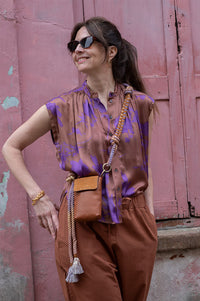 Vanessa Bruno Clio Caramel Blouse - The Mercantile London