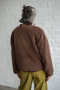 A.P Gerdie Cocoa Brown Sherpa Jacket - The Mercantile London