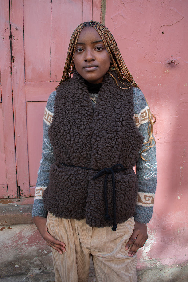 Leon & Harper Vinny Brown Gilet - The Mercantile London