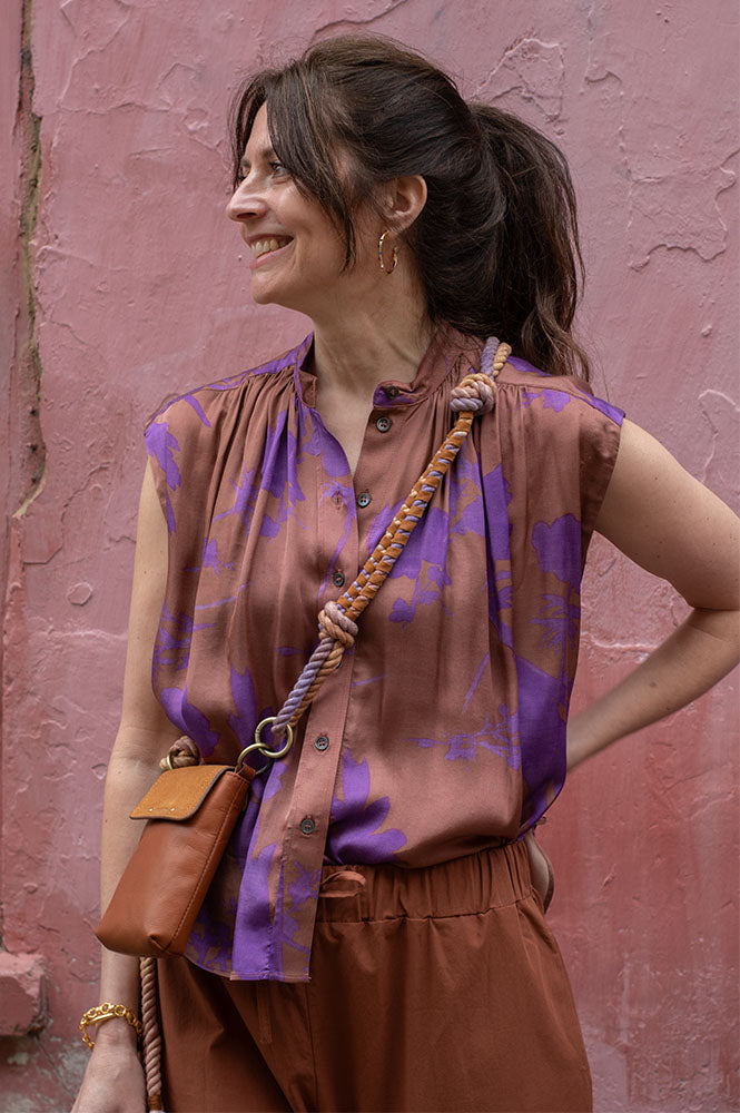 Vanessa Bruno Clio Caramel Blouse - The Mercantile London