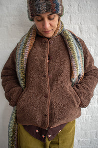 A.P Gerdie Cocoa Brown Sherpa Jacket - The Mercantile London
