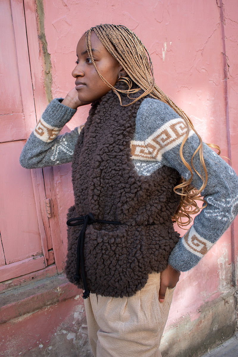 Leon & Harper Vinny Brown Gilet - The Mercantile London