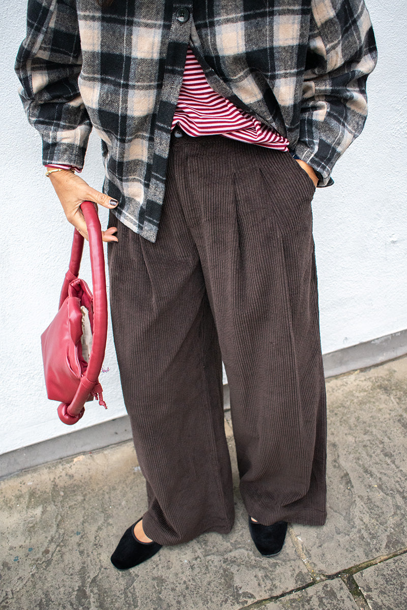 Garance Voltaire Brown Corduroy Trousers - The Mercantile London
