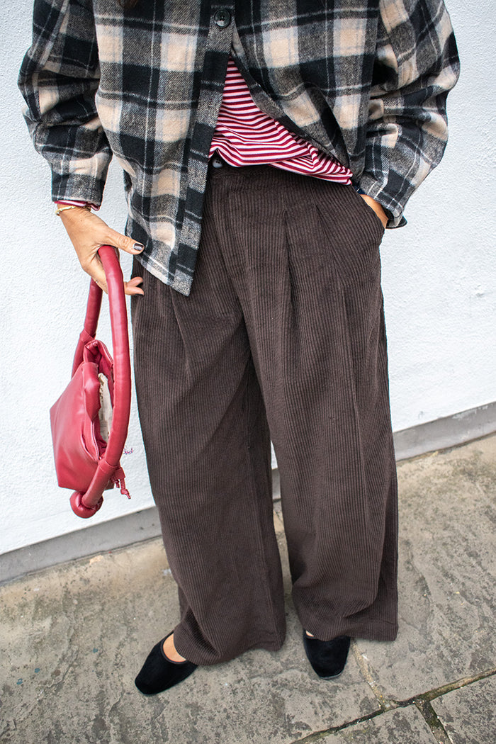 Garance Voltaire Brown Corduroy Trousers - The Mercantile London