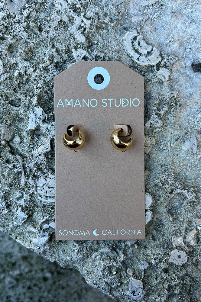 Amano Demure Huggie Hoops