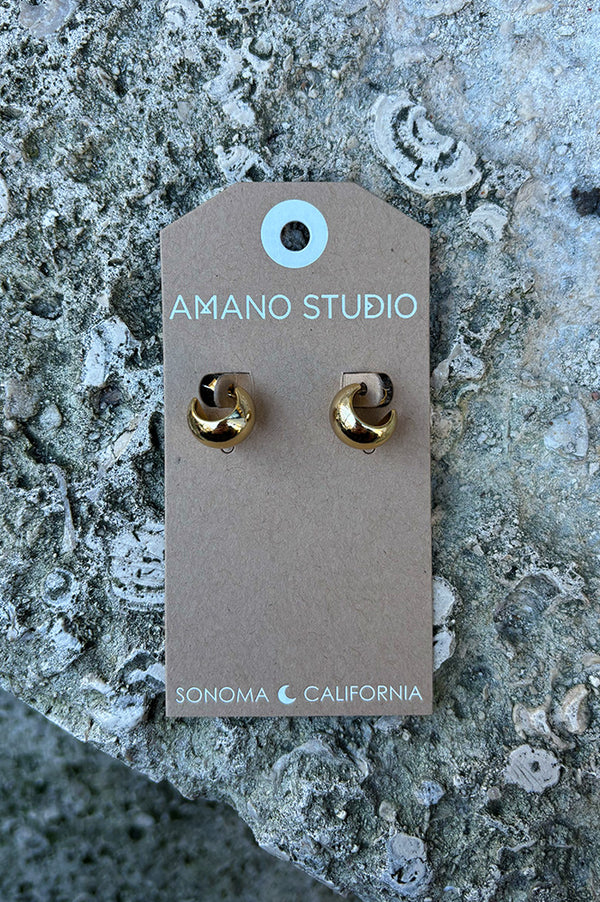 Amano Demure Huggie Hoops