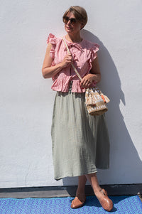 Object Cilie Rose Elegance Sleeveless Blouse - The Mercantile London