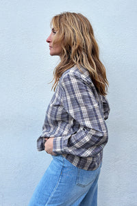 ICHI Cira Blueprint Check Shirt