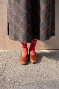 Petite Mendigote Caresse Cognac Leather Ballerinas