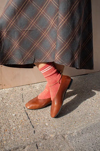 Petite Mendigote Caresse Cognac Leather Ballerinas