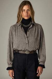 Maison Hotel Claude Coffee Stripes Shirt