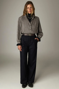 Maison Hotel Claude Coffee Stripes Shirt