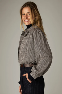 Maison Hotel Claude Coffee Stripes Shirt
