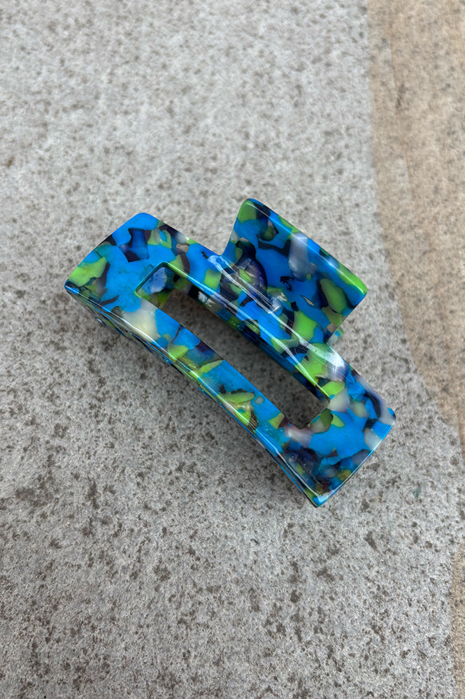 B.M.L Camille Black/Blue/Green Hair Claw - The Mercantile London